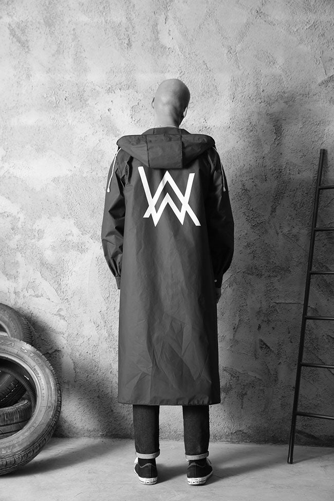 JPZYLFKZL Stylish EVA Black Adult Raincoat Alan Walker