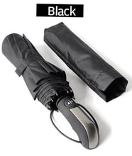Load image into Gallery viewer, Wind Resistant Fully-Automatic Umbrella Rain Women For Men 3Folding Gift  Parasol Compact Large Travel Business Car 10K Umbrella

